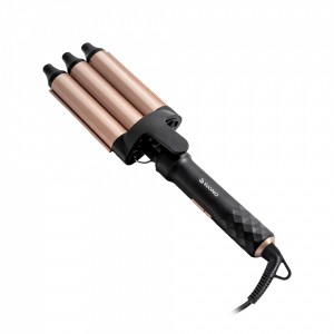 Buclera Rizador Triple Negro