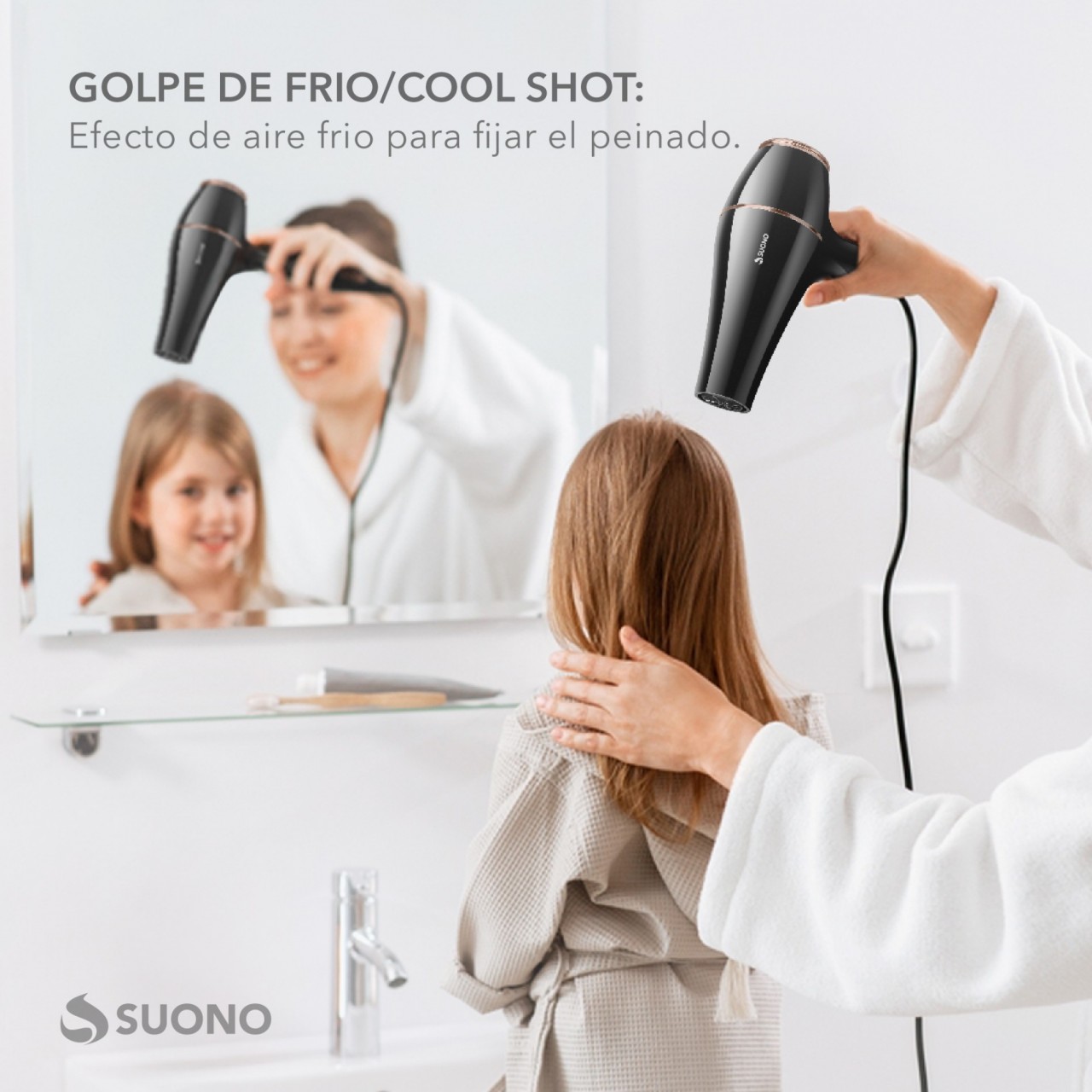 Secador De Pelo 1800W Negro