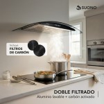 Campana 200W Cubretubo x1 ACERO