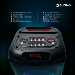 Parlante Bluetooth Suono 6.5" Rgb Negro