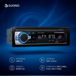 Estéreo Para Auto Suono Bluetooth Usb Mp3 Fm Negro