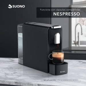 Cafetera Espresso Suono Eleganza Cápsulas Negro