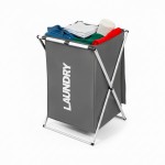 Cesto Organizador Para Ropa Gris
