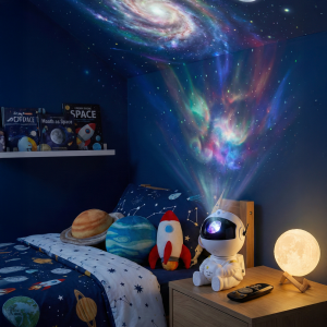 Proyector Astronauta Luz Estelar Led Blanco