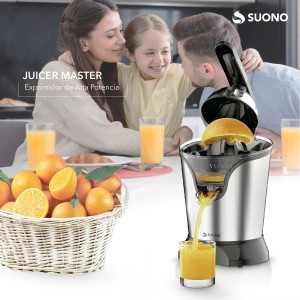 Exprimidor Eléctrico Profesional Suono 180W Acero