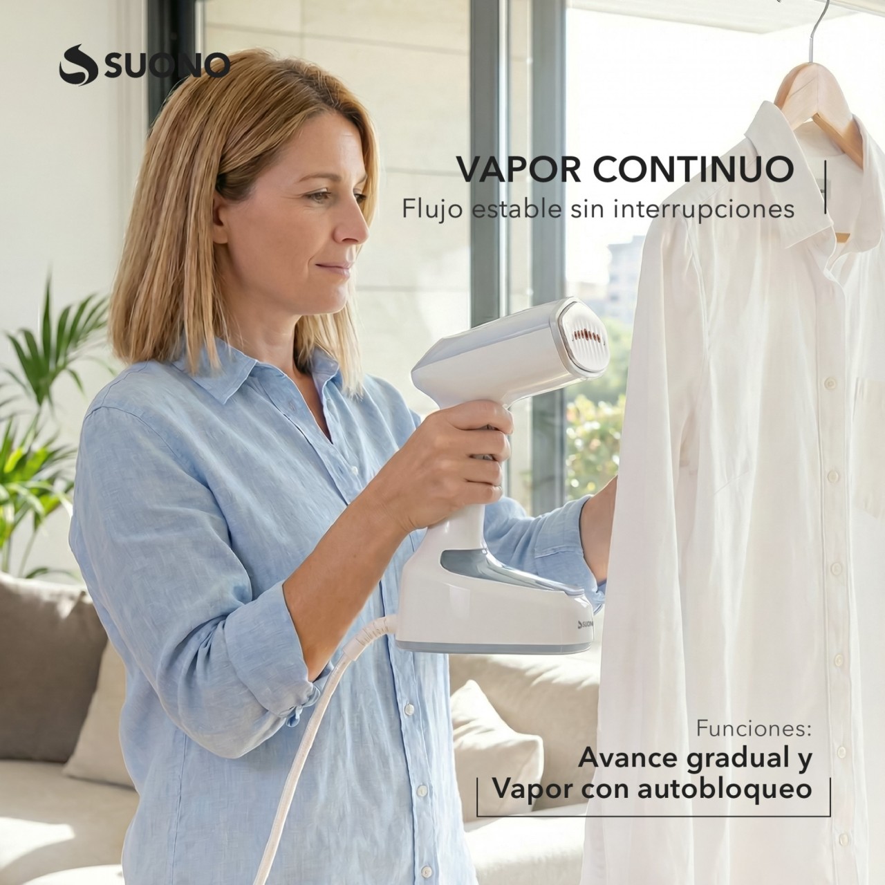 Vaporizador De Prendas Azul