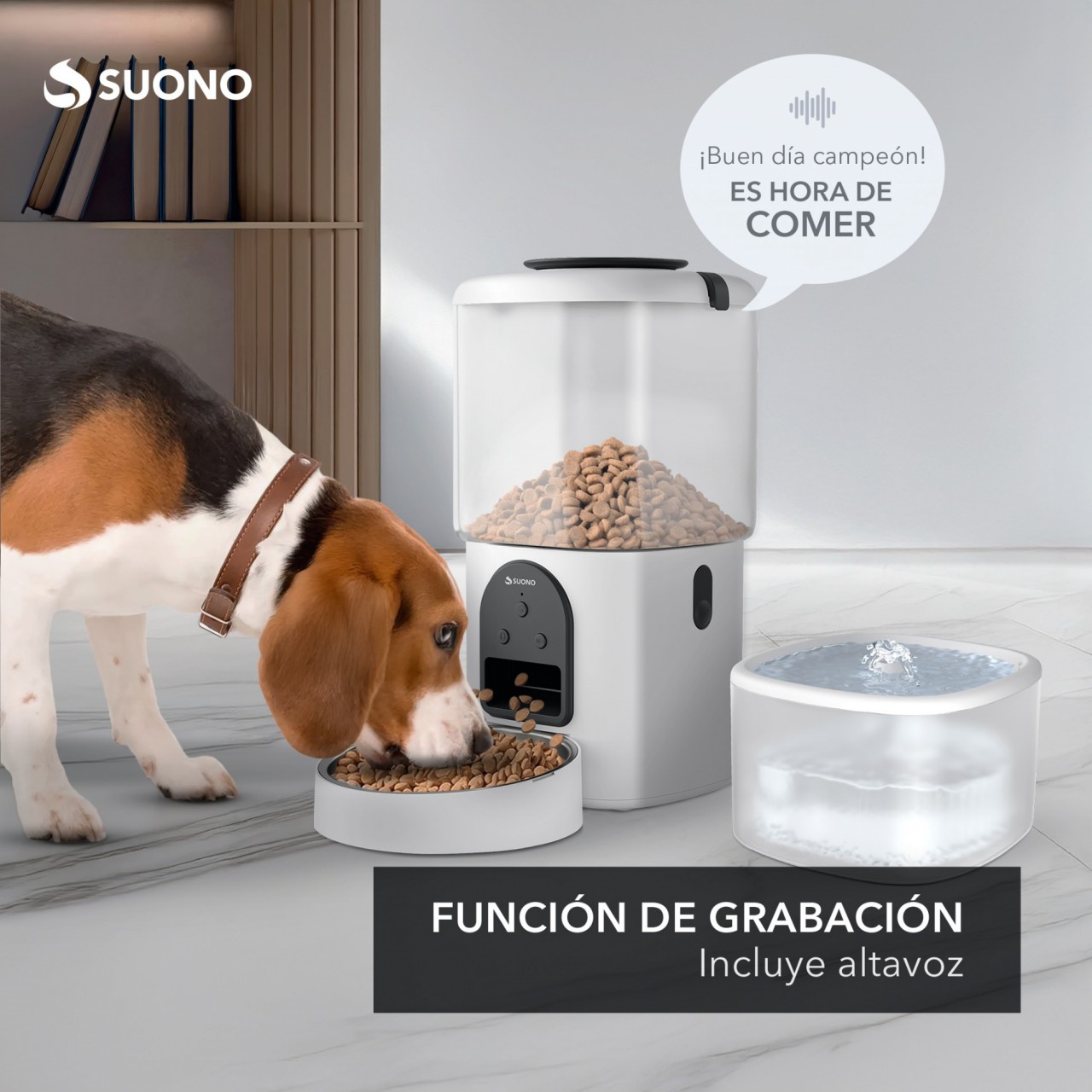Comedero Automático Mascotas Wifi Blanco