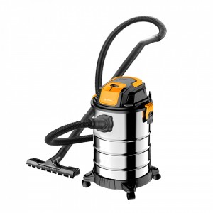 Aspiradora De Tacho Industrial 30 Litros 1300W Sin Bolsa Acero