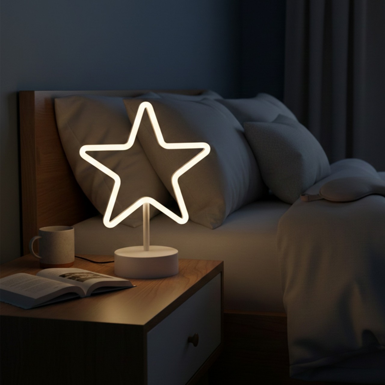 Lampara Estrella Blanco