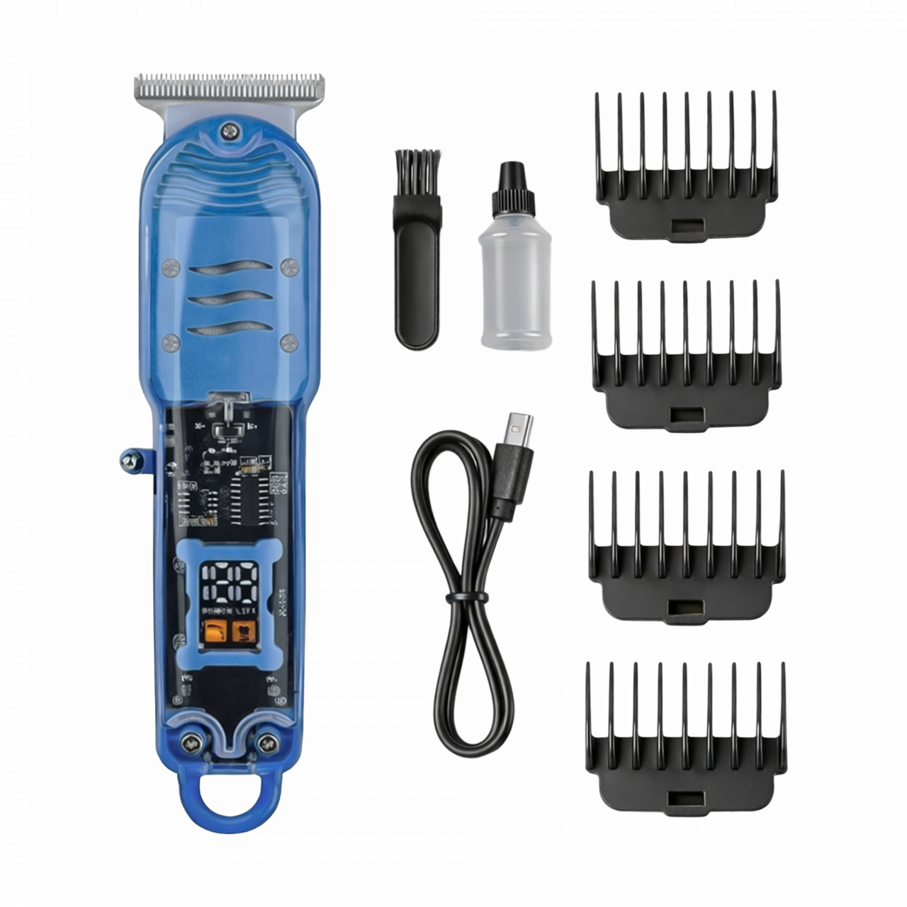 Corta Pelo Recargable Azul