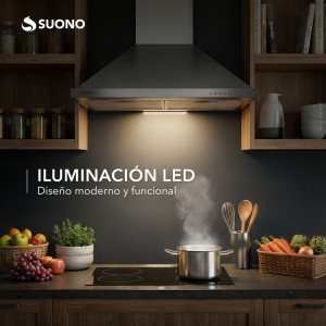 Campana De Cocina 180W Acero