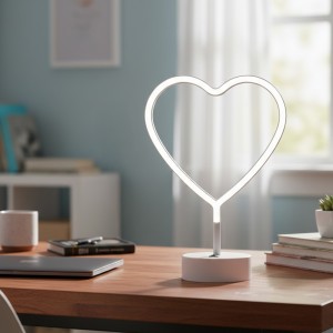 Lampara Corazón Blanco