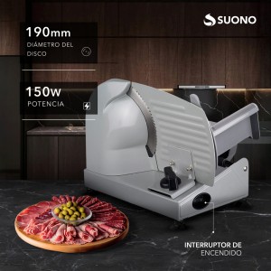 Cortadora De Fiambre Doméstica Suono Gris