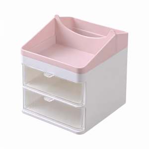 Caja Organizadora De Escritorio Rosa