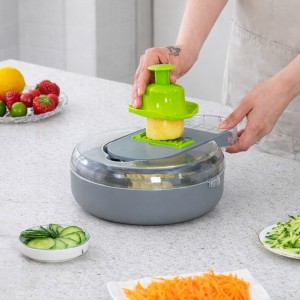 Mandolina Con 9 Accesorios Celeste