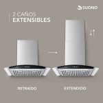 Campana 200W Cubretubo x2 ACERO