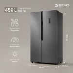 Heladera No Frost SBS Inverter GRIS