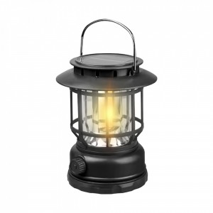 Lámpara Solar Led Negro