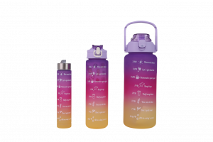 Set De Botellas De Plástico Violeta