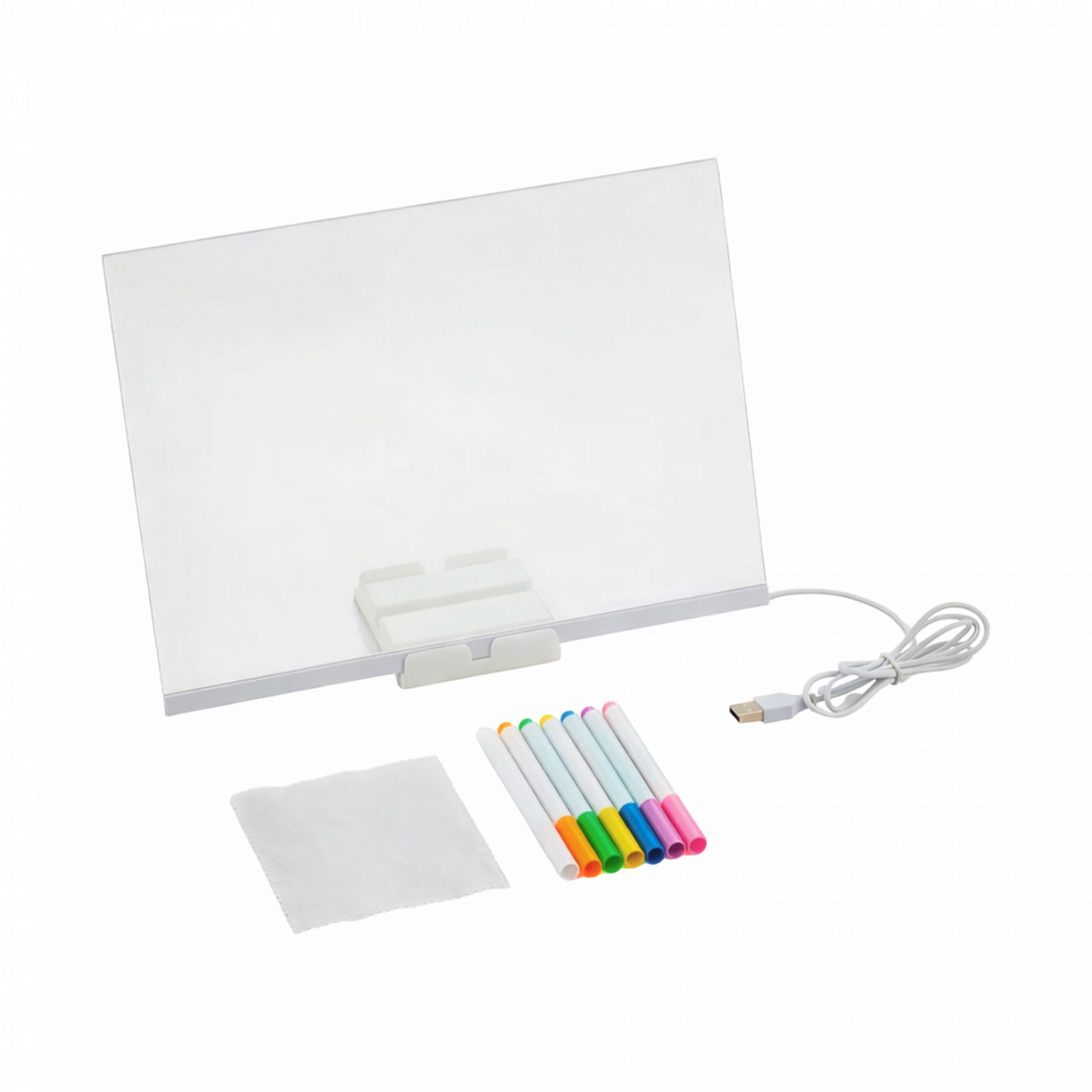 Pizarra Mágica Led Con Accesorios Blanco
