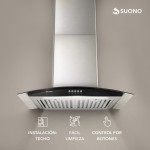 Campana 200W Cubretubo x2 ACERO