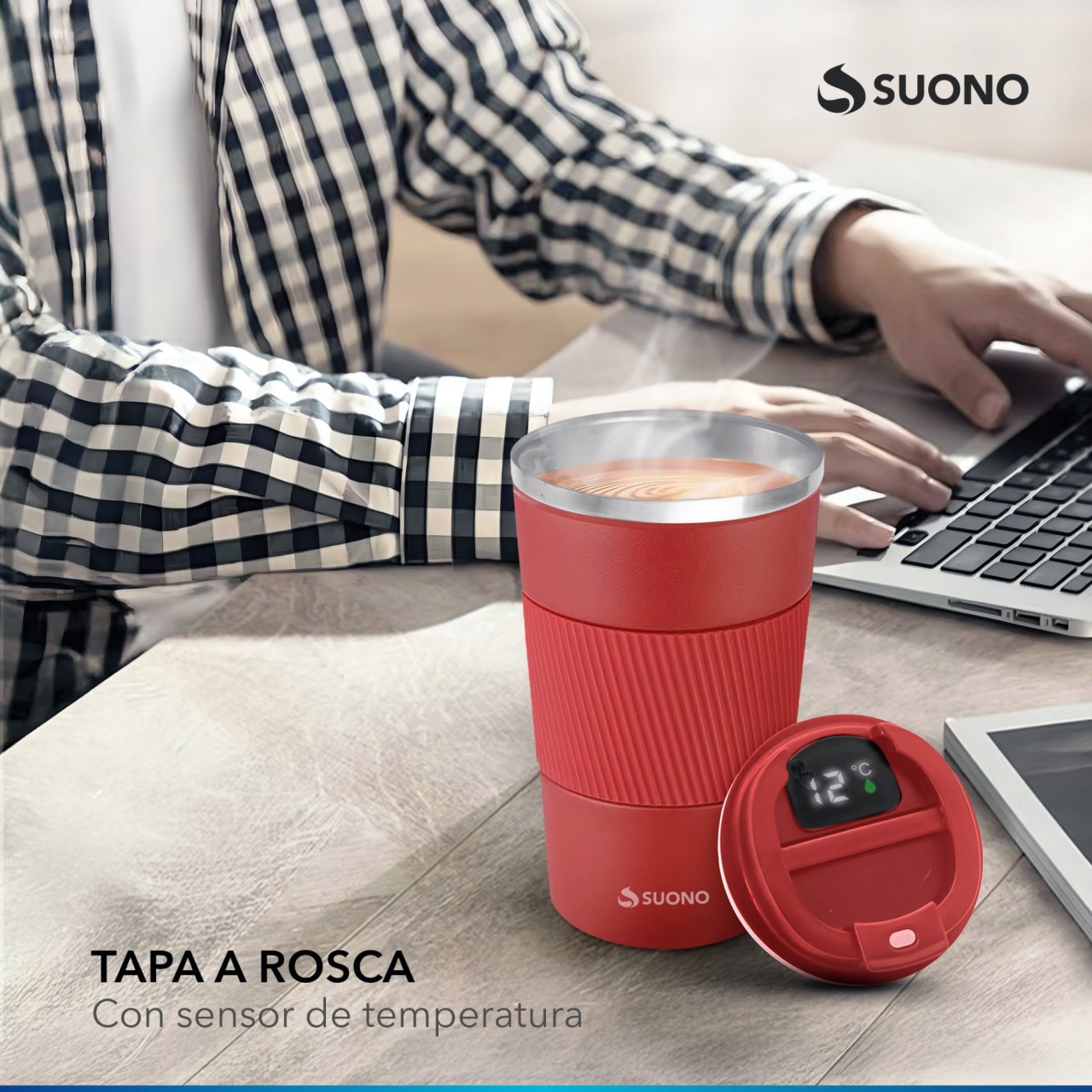 Vaso Térmico 450Ml Rojo