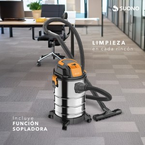 Aspiradora Tacho Suono 25L 1300W Acero