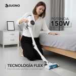 Aspiradora Vertical Inalámbrica Flexible Suono 2 En 1 Blanco