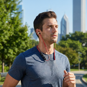 Auriculares Deportivos Rojo