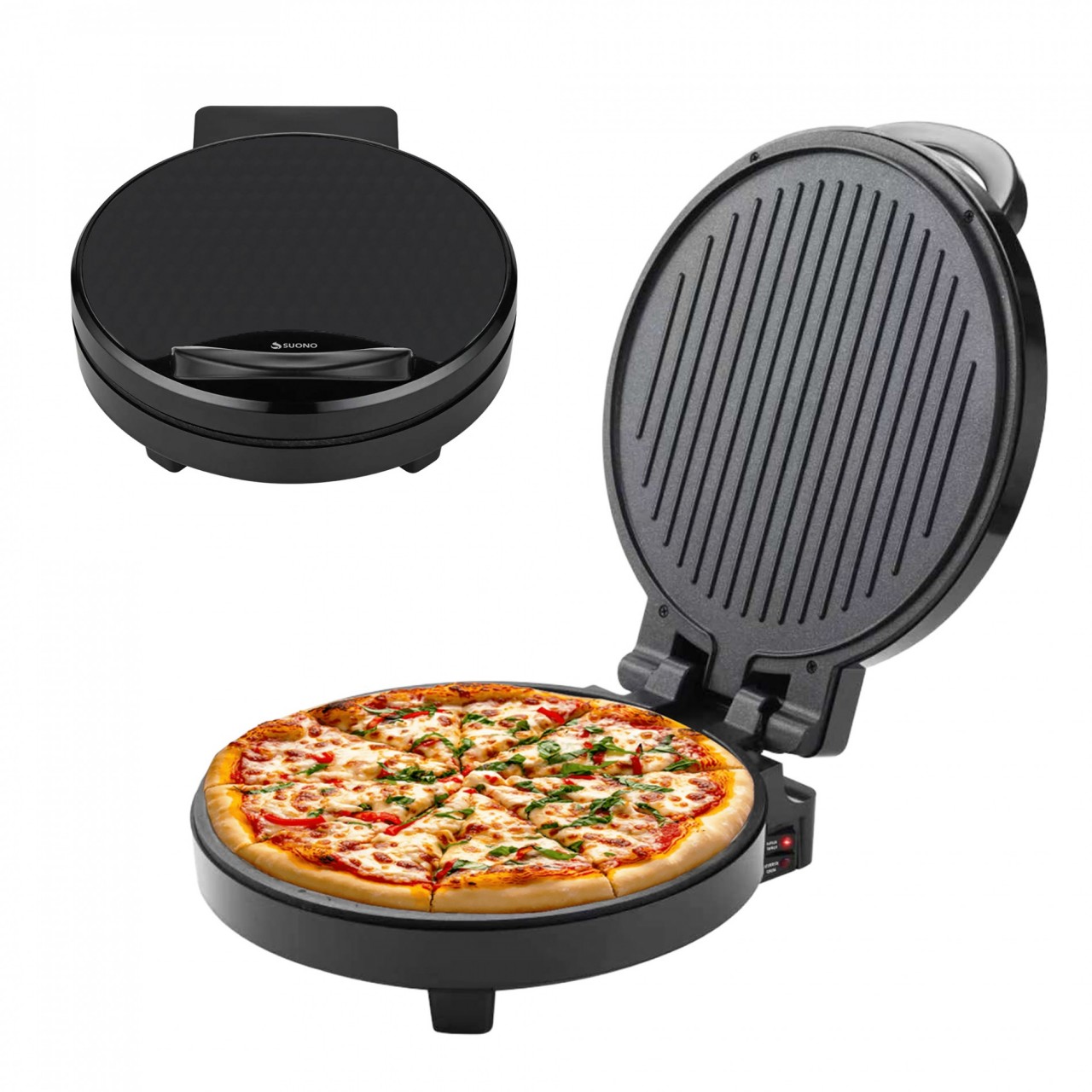 Pizza Maker-Grill Multifuncion NEGRO