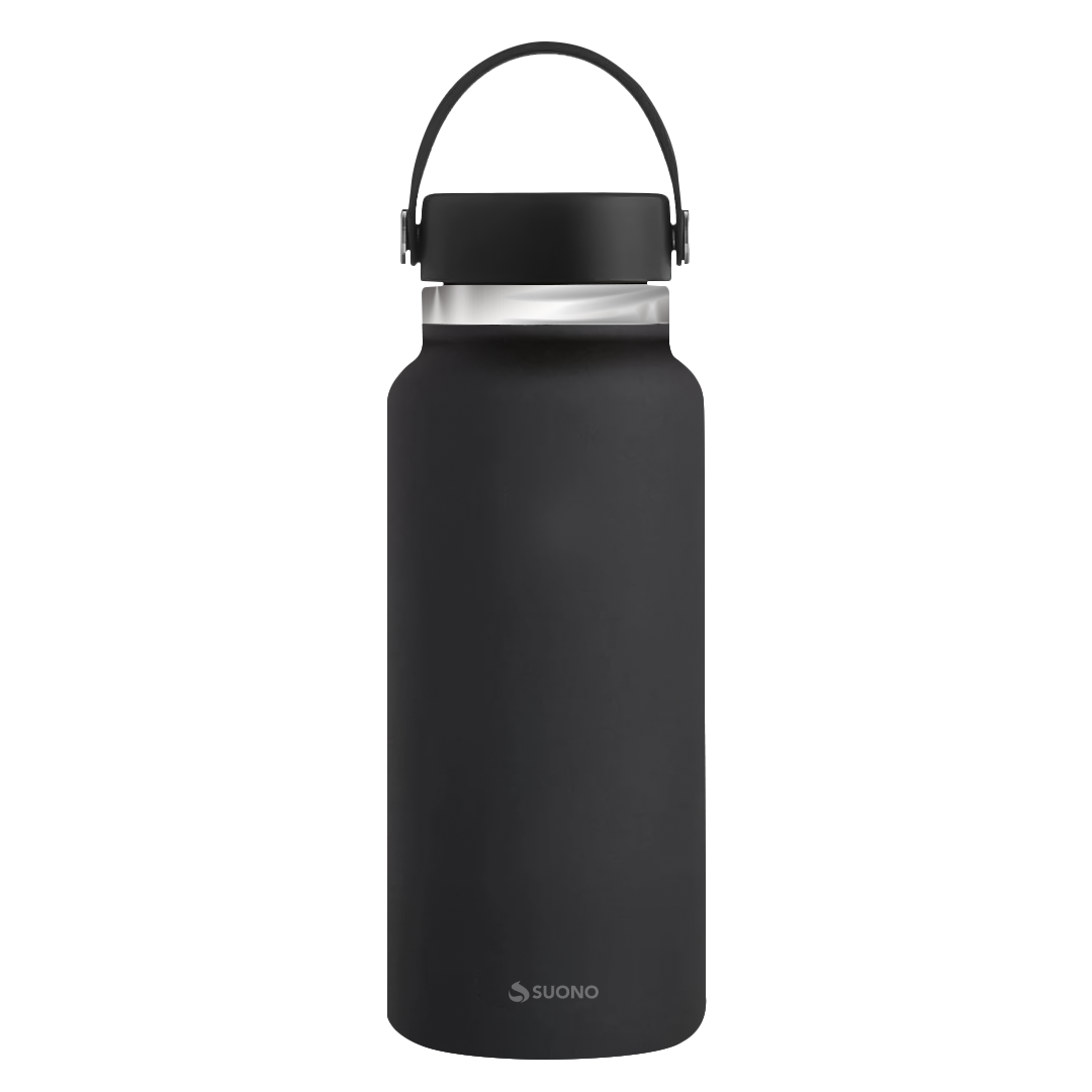 Botella De Acero 500Ml Negro