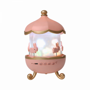 Proyector Carrusel Conejitos Rosa