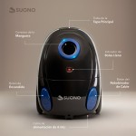 ASPIRADORA TRINEO C/BOLSA 800W NEGRO
