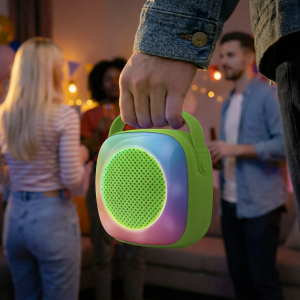 Parlante Portátil Rgb Verde