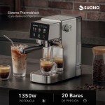 Cafetera Espresso Slim Digital 20 Bar Acero