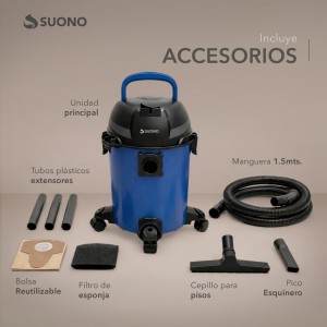 Aspiradora De Tacho 10L 600W Azul