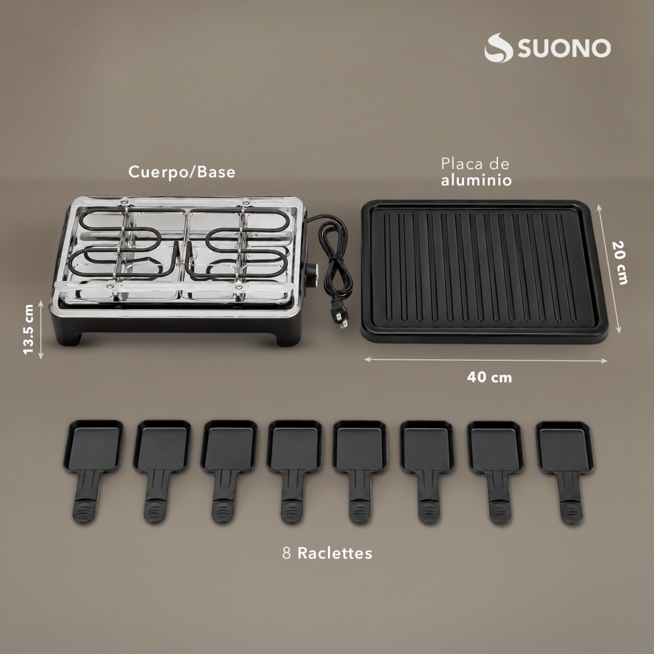 Raclette Grill NEGRO
