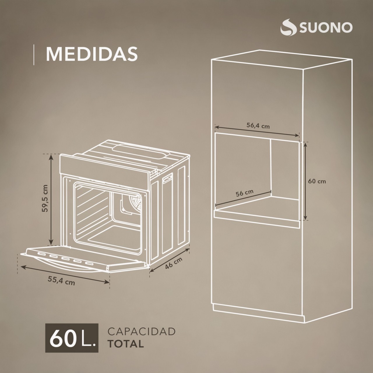 Horno Empotrable Basico ACERO