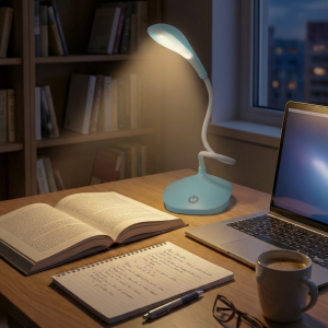 Lampara Velador Azul