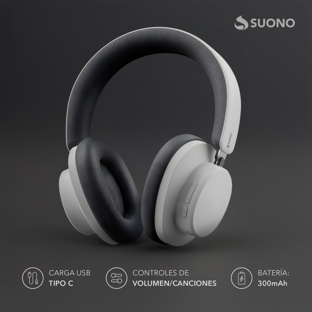 Auriculares Vincha Blanco