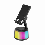 Parlante Rgb + Soporte Celular Negro