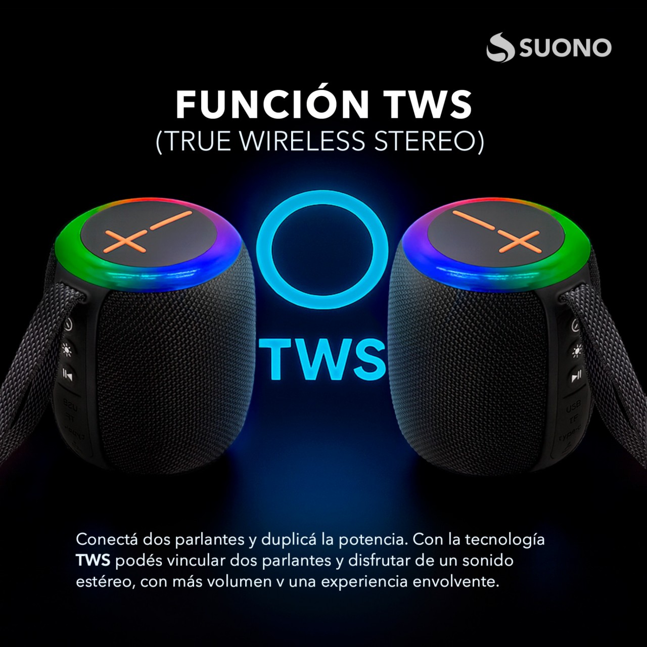 Parlante 1x5W NEGRO