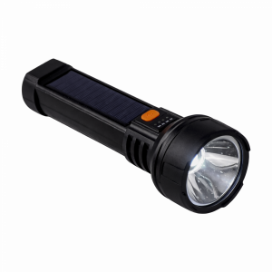 Linterna De Mano Recargable Usb Negro