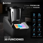 Robot De Cocina 1700W 4,7L 8 Acc. Negro
