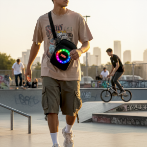 Mochila Con Parlante Negro