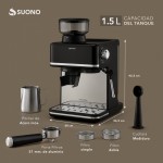 Cafetera Espresso Atelier Quot Con Molinillo Acero