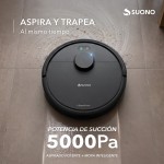 Aspiradora Robot Láser Base Autolimpiante Negro