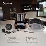 Robot De Cocina 1700W 4,7L 8 Acc. Negro