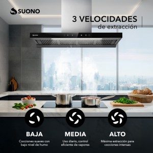 Campana Extractora Cocina 200W Acero