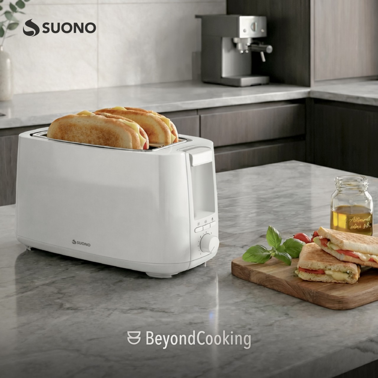 TOSTADORA PANINI 4 PANES 1400W BLANCO